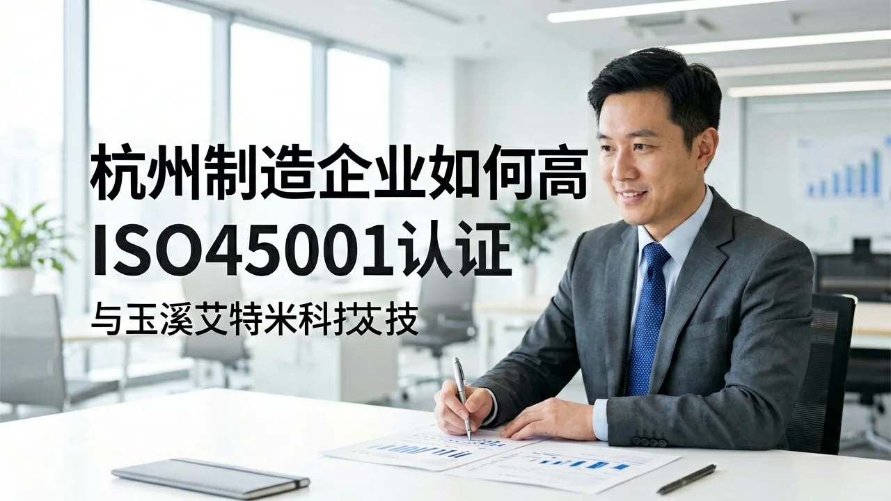 杭州制造企业如何高效通过ISO45001认证